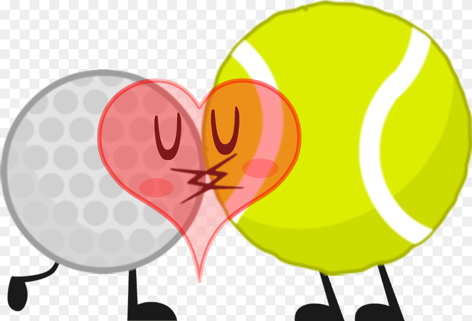 Golfball And Tennisball Battle For Dream Island Golf Ball And Tennis Ball, Sport, Tennis Ball Png Image