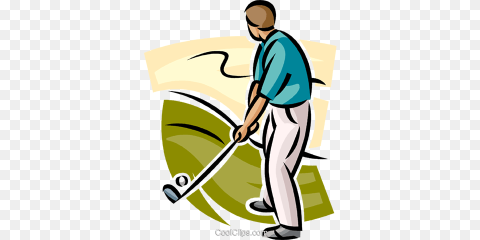Golfer About To Take A Shot Royalty Vector Clip Art, Cleaning, People, Person, Adult Free Transparent Png