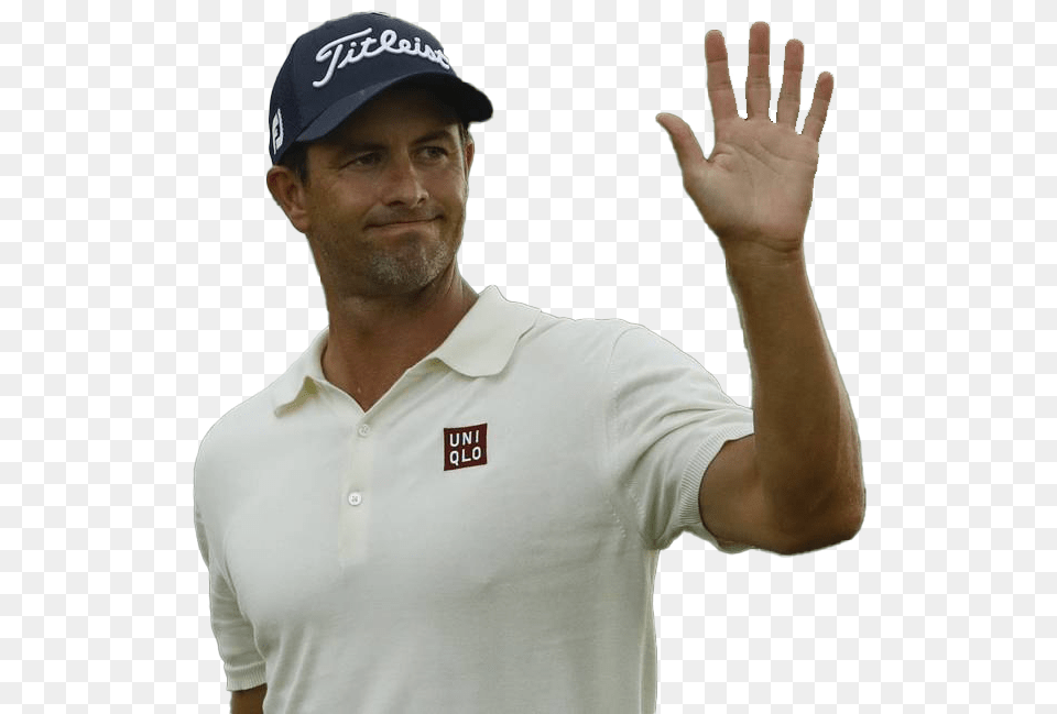 Golfer Adam Scott Image Background Man, T-shirt, Baseball Cap, Cap, Clothing Free Png
