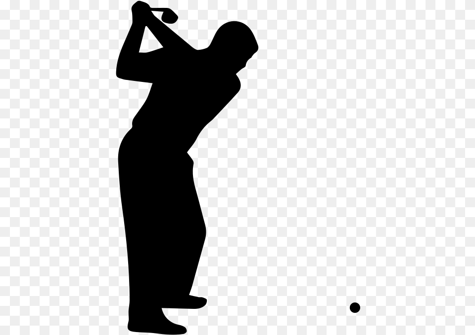 Golfer Clip Art Golf Swing, Gray Free Transparent Png