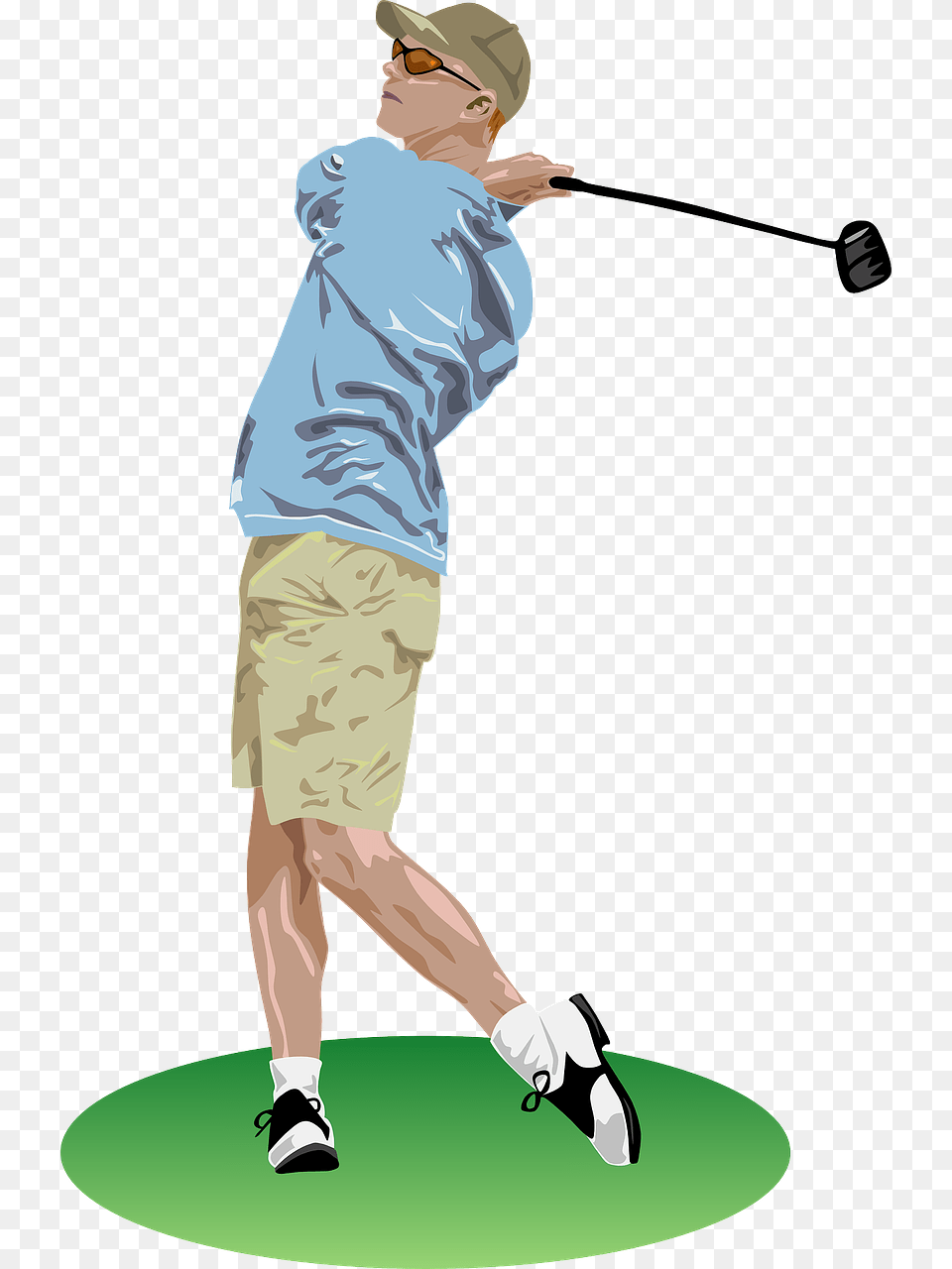 Golfer Clipart, Adult, Person, Man, Male Png Image