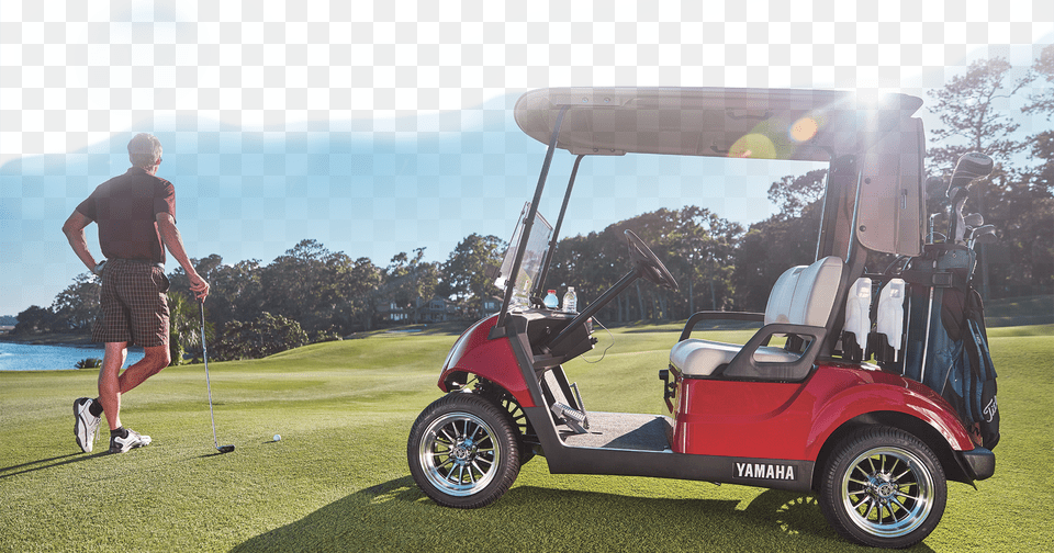 Golfer Golf Cart, Adult, Person, Field, Man Free Png