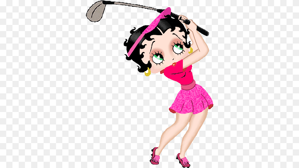 Golfer Photo Bettyboopgolfer Betty Boop Golf, Child, Female, Girl, Person Free Png Download