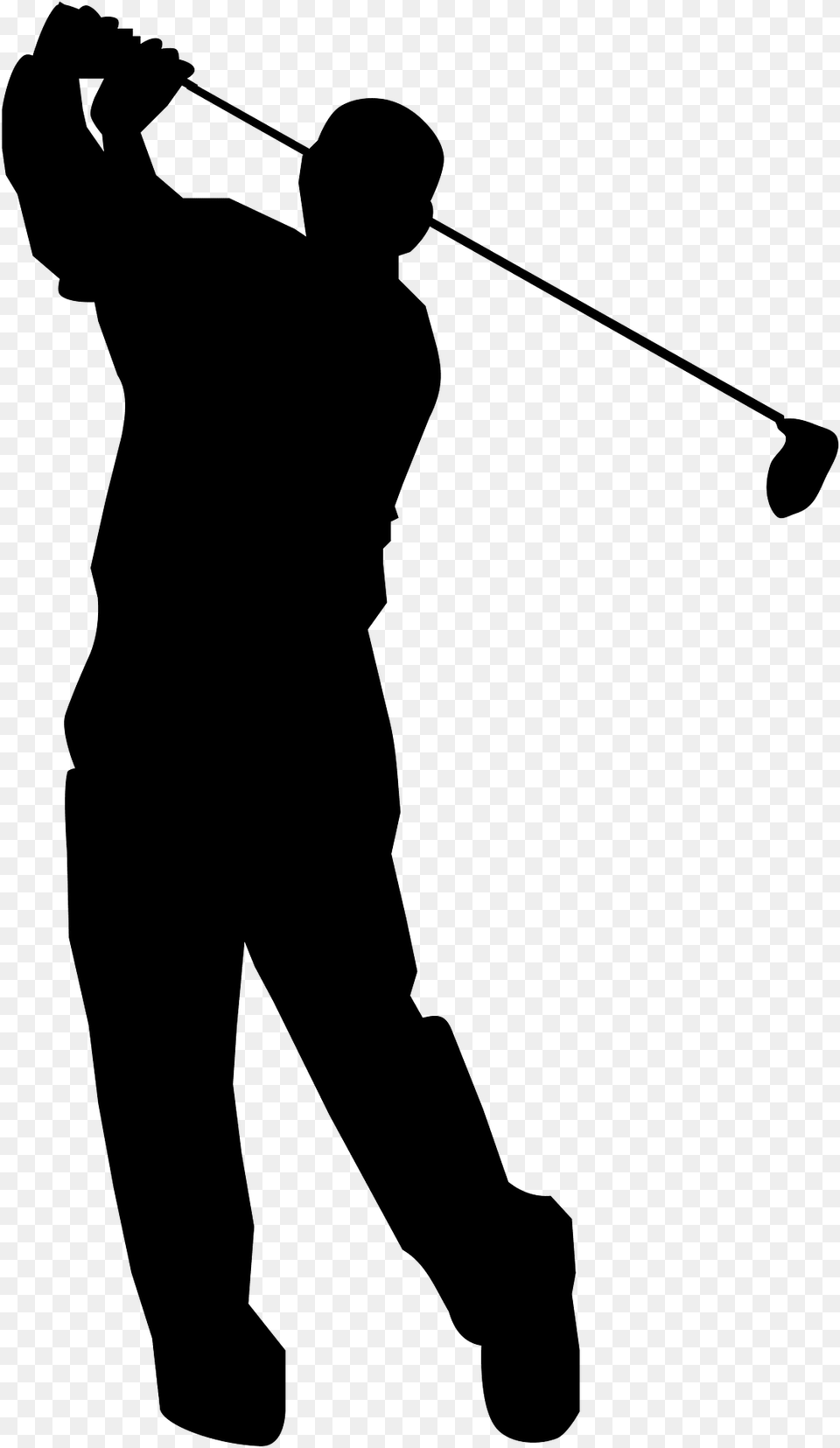 Golfer Silhouette, Adult, Male, Man, Person Png Image