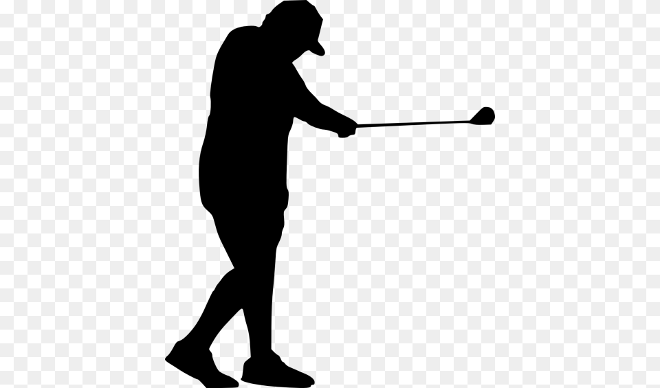 Golfer Silhouette, Adult, Male, Man, Person Free Png Download