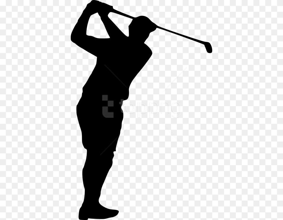 Golfer Silhouette Golfer Silhouette, Adult, Male, Man, Person Free Transparent Png