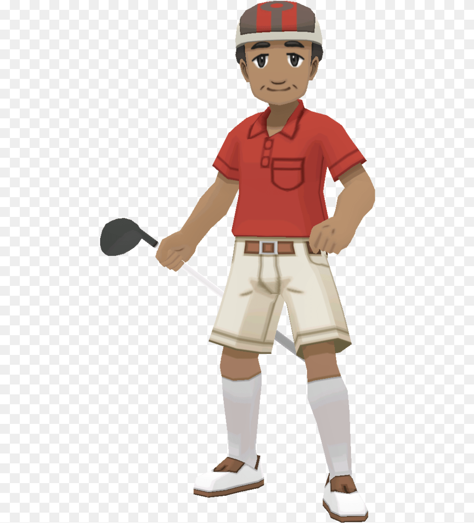 Golfer Trainer Class Bulbapedia The Communitydriven Pokemon Golfer, Clothing, Shorts, Boy, Child Free Png