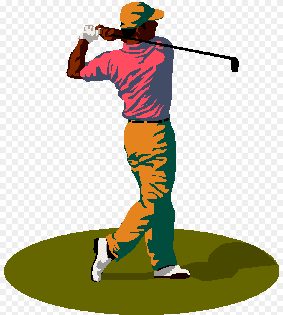 Golfing Clipart Golf Team Mens Golf Clip Art, Person, People, Adult, Man Png