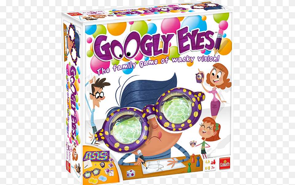Goliath Games Googly Eyes Game Family Drawing Game, Accessories, Goggles, Baby, Person Free Png