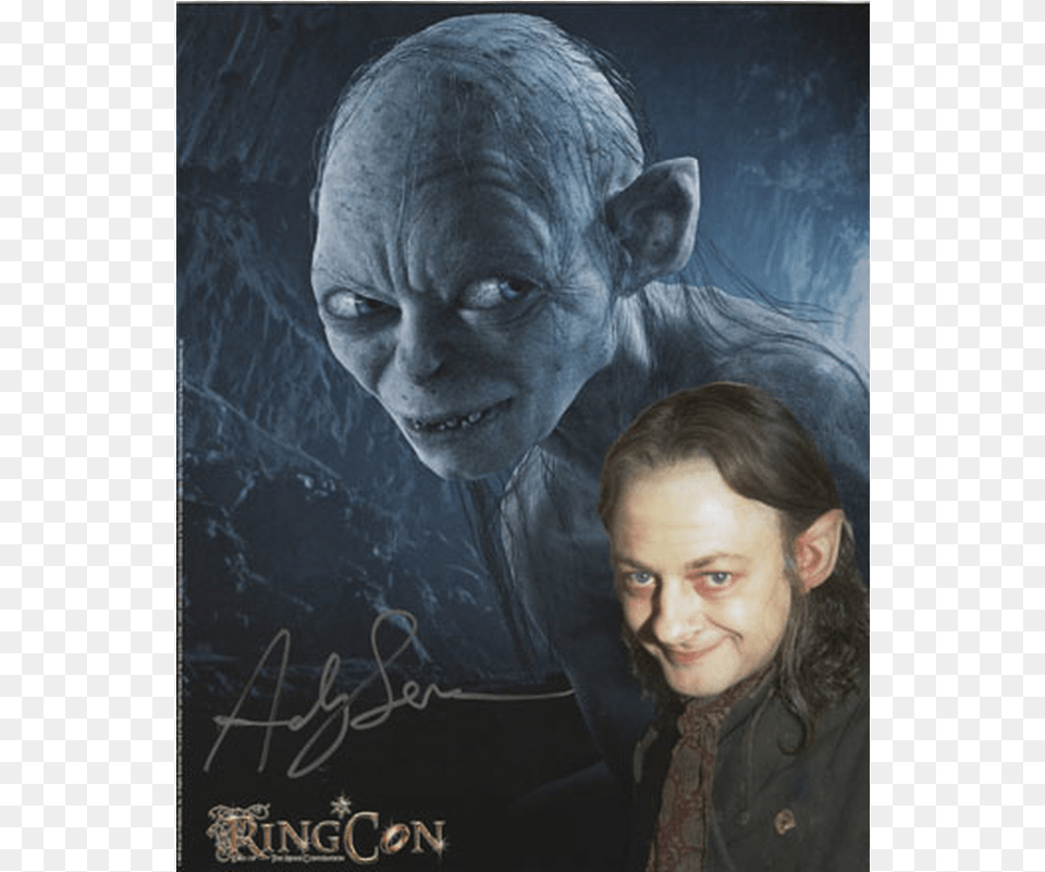 Gollum Actor Lord Of The Rings, Portrait, Photography, Person, Head Free Png Download