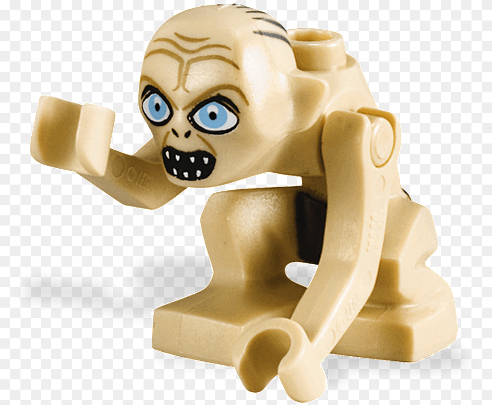 Gollum Fig Lego, Face, Head, Person, Baby Free Png Download