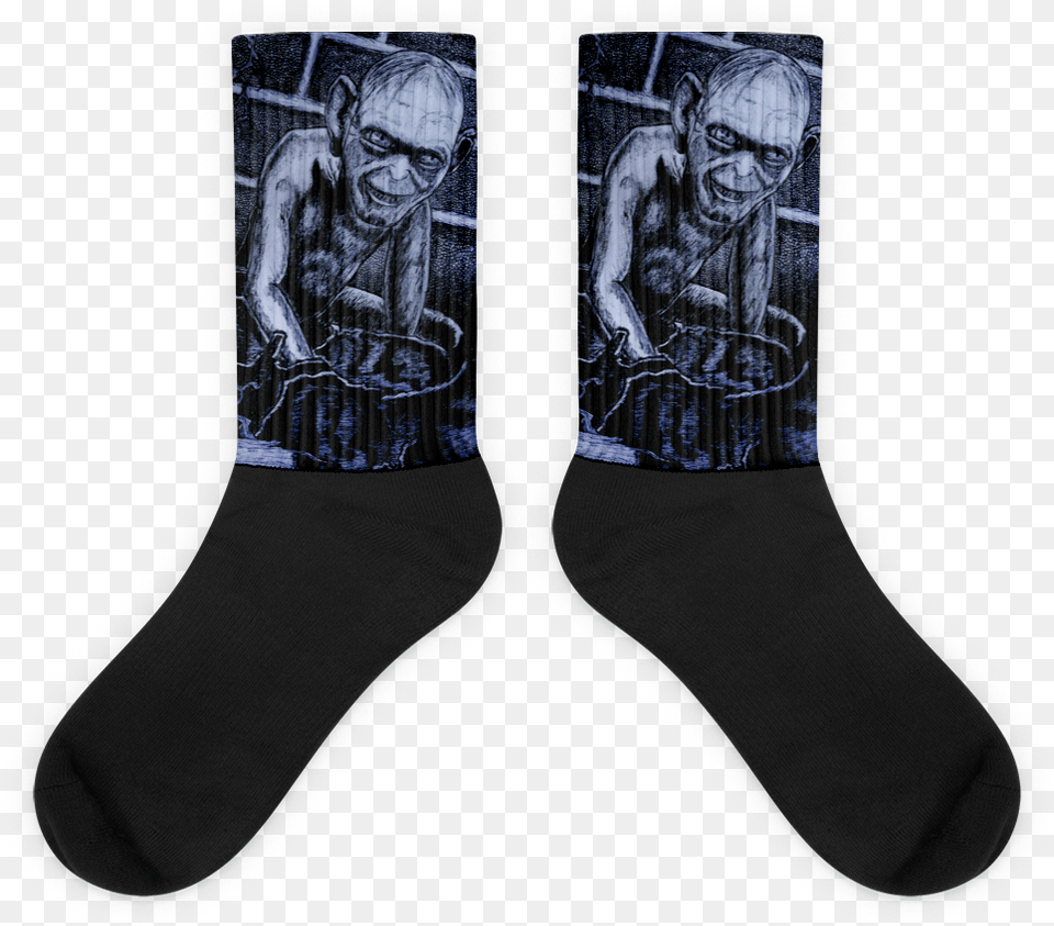 Gollum Lord Of The Rings Socks Sock, Adult, Male, Man, Person Free Png