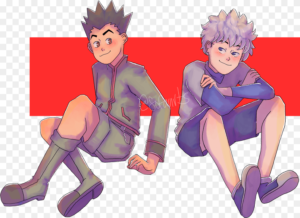 Gon And Killua Fictional Character, Book, Comics, Publication, Adult Free Transparent Png