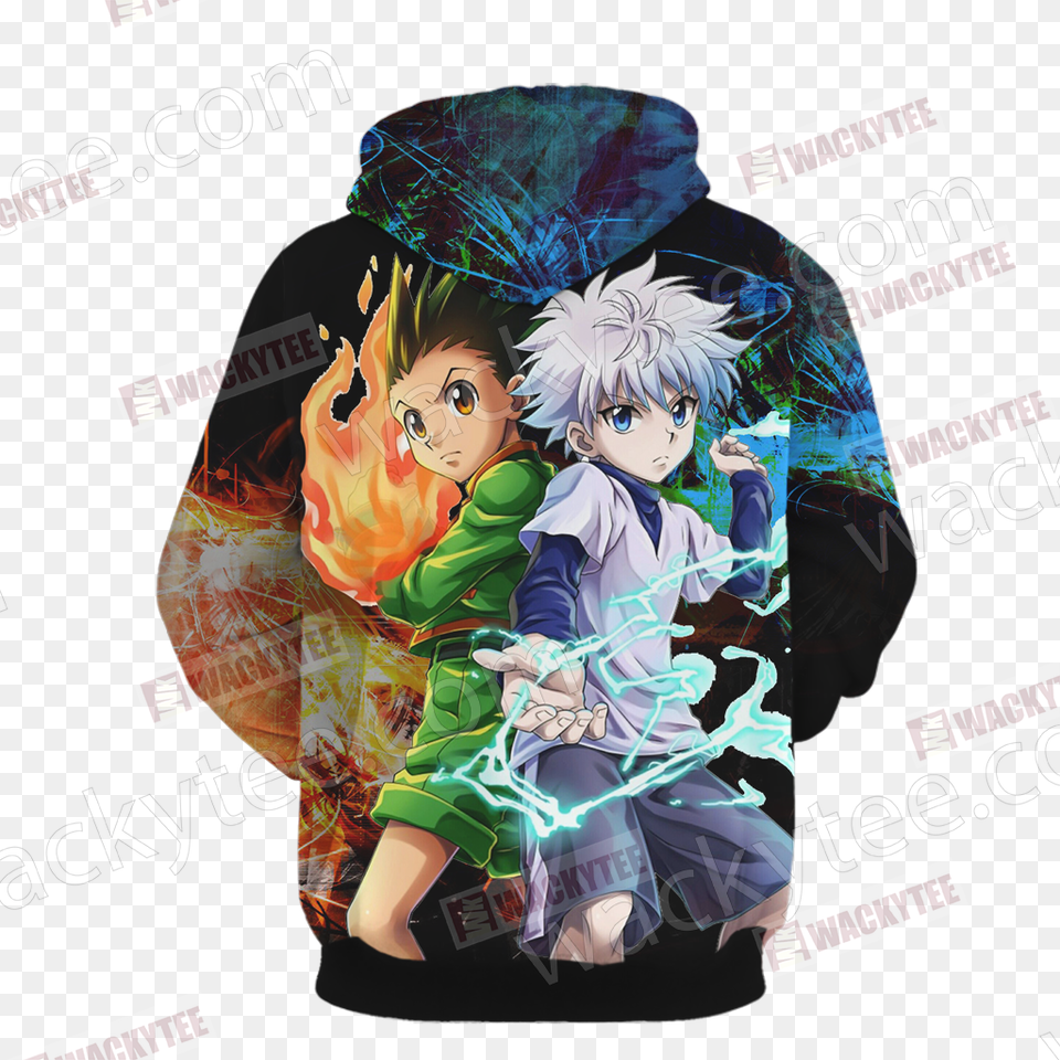 Gon And Killua Hoodie, Book, Publication, Comics, Baby Free Transparent Png