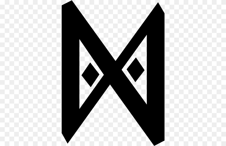 Gondolin Rune Triangle, Gray Png