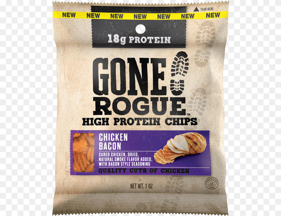 Gone Rogue High Protein Chips, Advertisement, Poster, Bread, Food Free Png Download