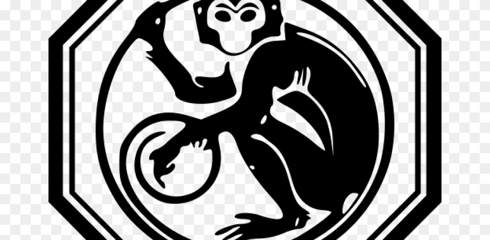 Gong Xi Fa Cai Happy New Year Chinese Zodiac Monkey Tattoo, Gray Free Transparent Png