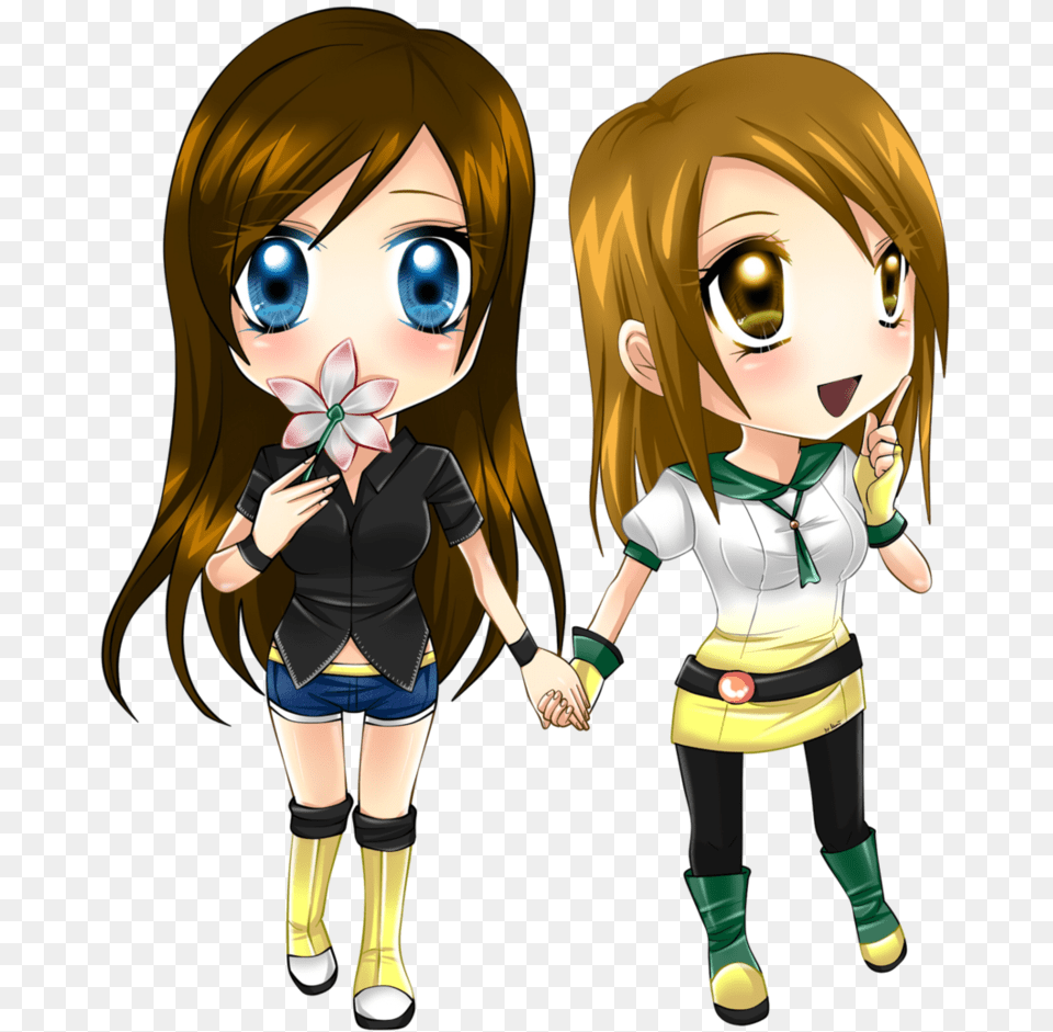 Gong Xiao Man And Yao Yao 2 Girl Best Friends Animated, Book, Publication, Comics, Person Free Transparent Png