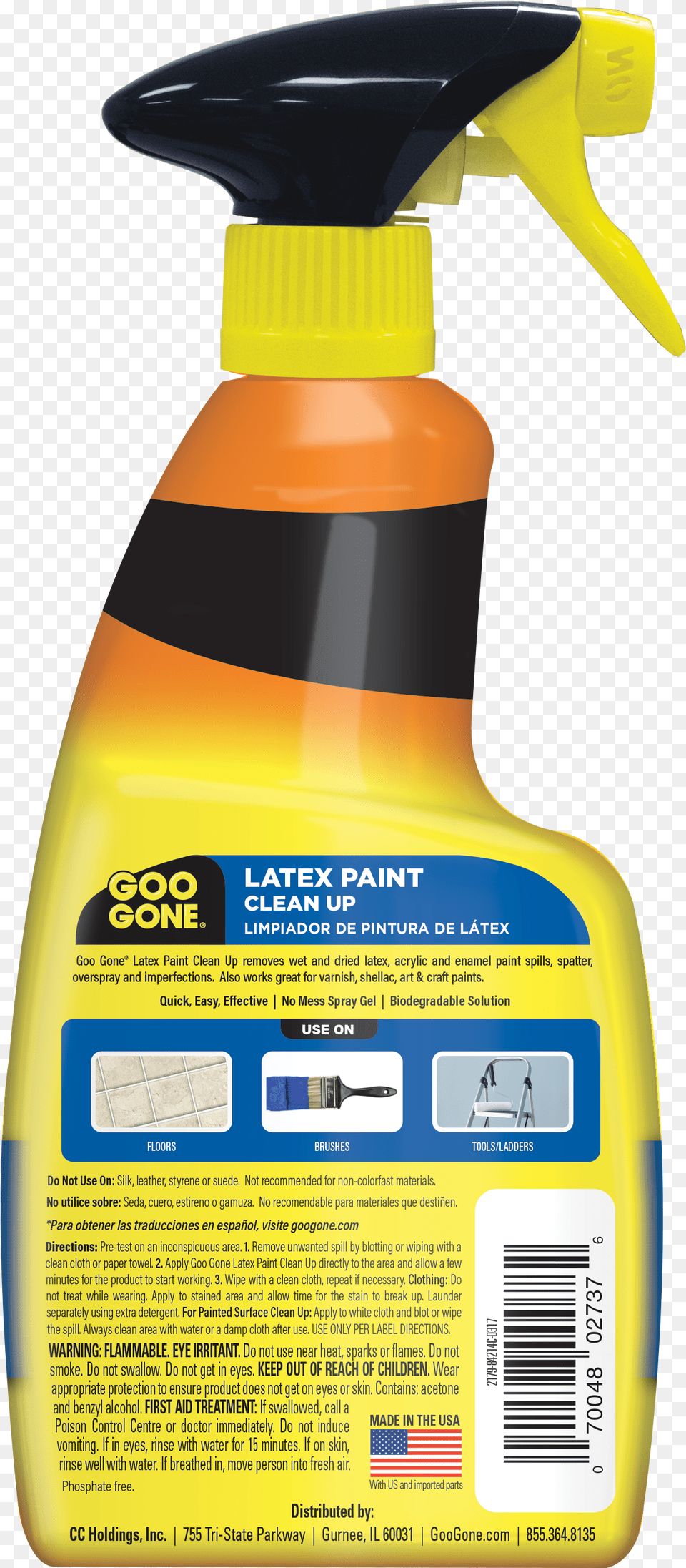 Goo Gone Latex Paint Clean Up Perfect For Spills And Bottle, Cleaning, Person, Can, Spray Can Free Png Download