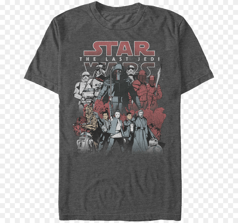 Good And Evil Star Wars The Last Jedi T Shirt Star Wars The Last Jedi Shirt, T-shirt, Clothing, Person, Adult Png Image