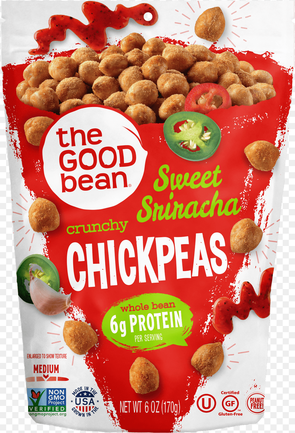 Good Bean Chick Peas Sweet Sriracha, Food, Fried Chicken, Bread, Nuggets Free Transparent Png