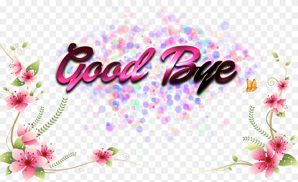 Good Bye File Flower Background Design Light Color, Art, Floral Design, Graphics, Pattern Png Image