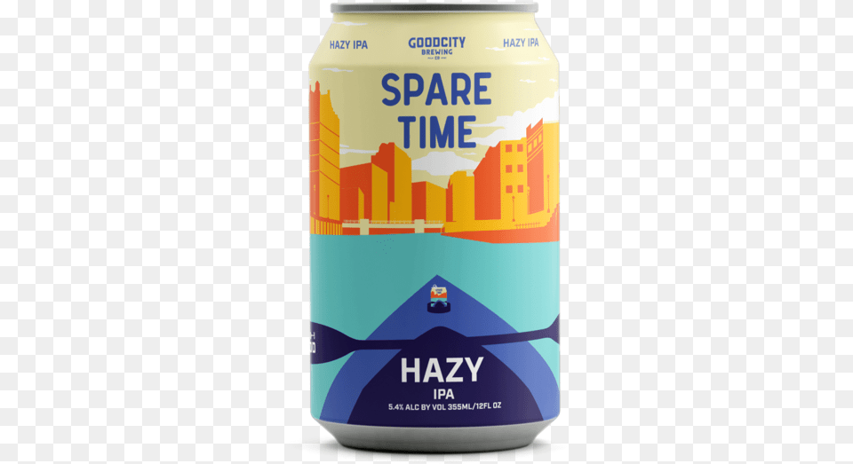 Good City Will Add Spare Time A Lower Alcohol Hazy Spare Time Hazy Pale Ale, Beer, Beverage, Lager, Can Free Png