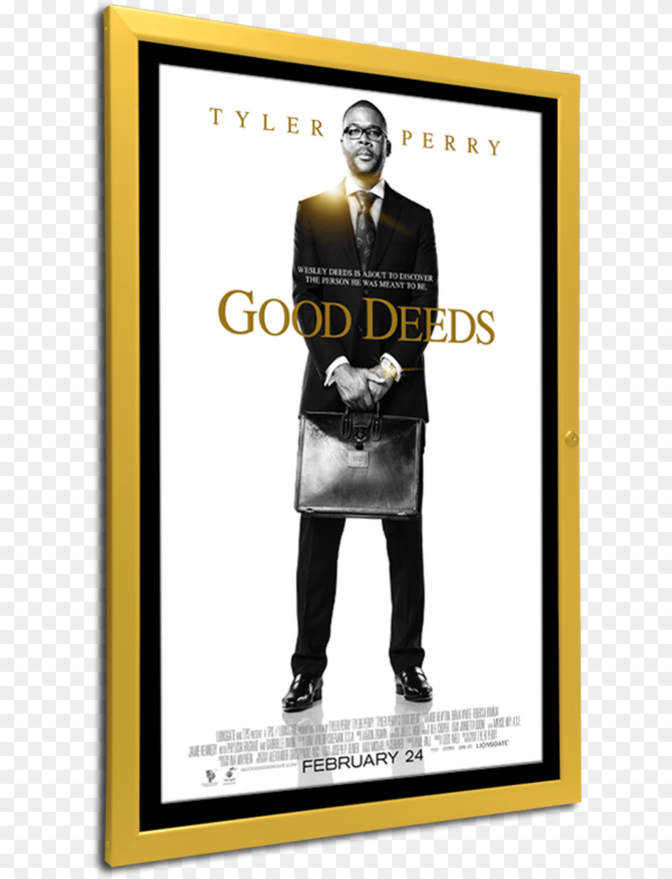 Good Deeds Movie Poster, Advertisement, Bag, Male, Man Free Png