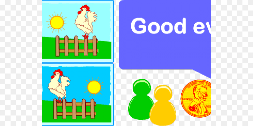 Good Evening Clipart Polite Expression, Animal, Bird, Chicken, Fowl Png Image