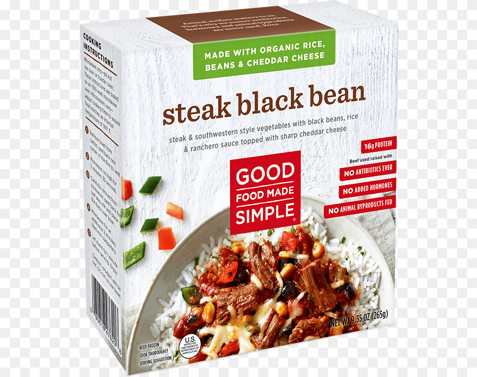 Good Food Made Simple Chicken Black Bean, Lunch, Meal, Dish, Advertisement Png