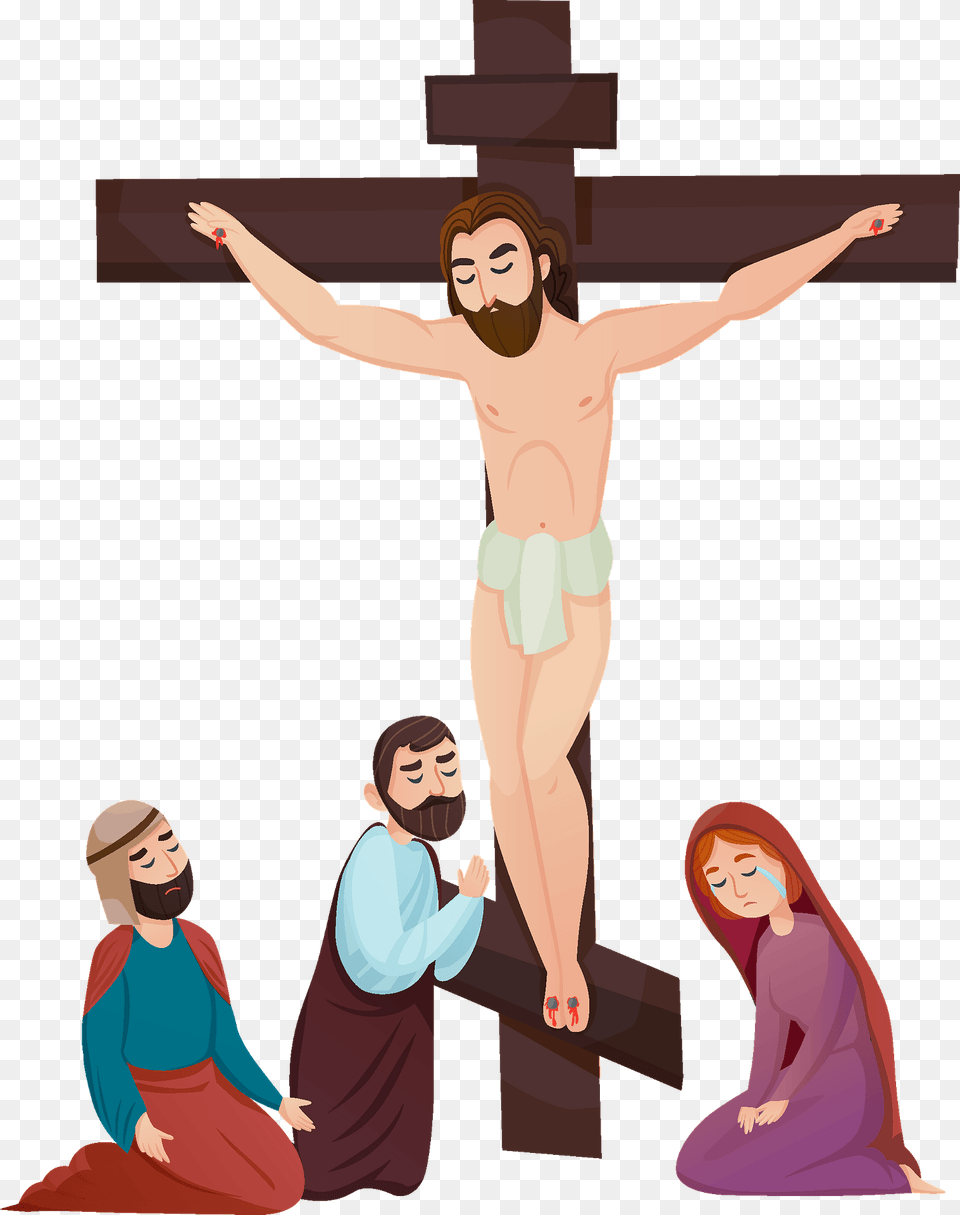Good Friday Clipart, Cross, Symbol, Adult, Female Free Png Download