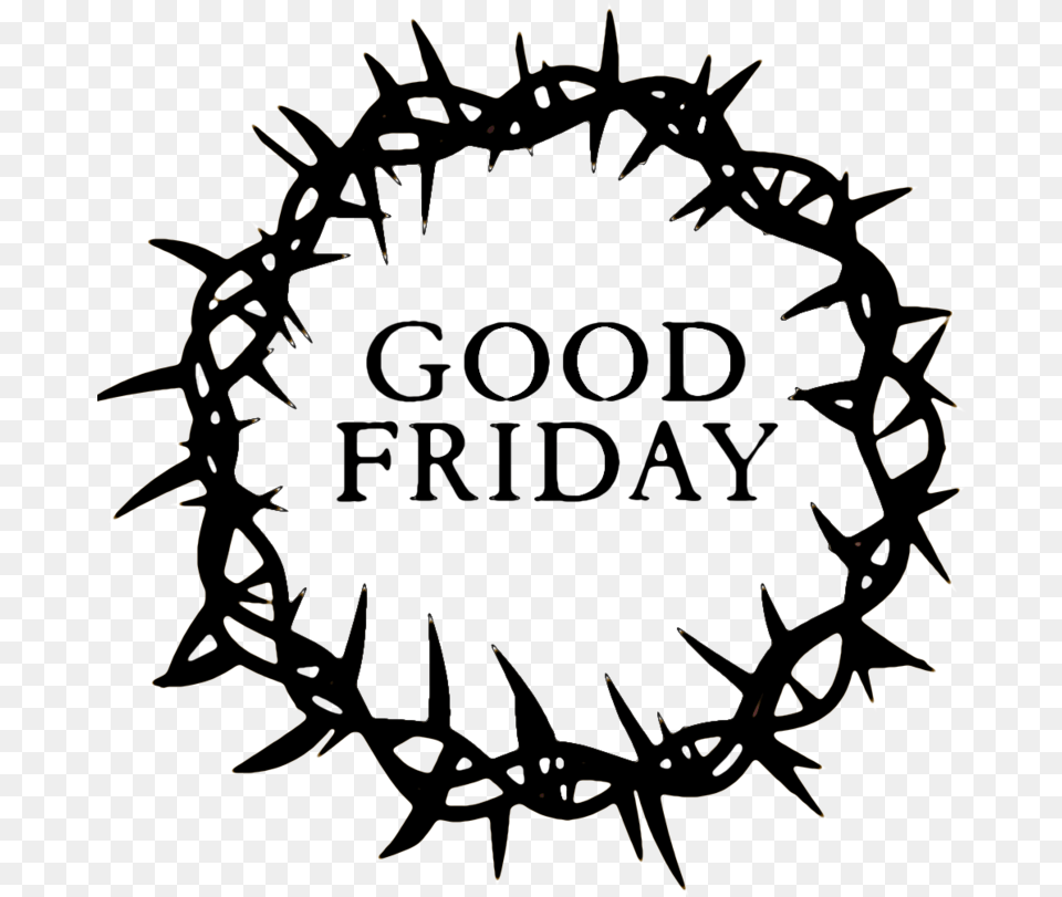 Good Friday Crown Good Friday Black And White Clipart, Chandelier, Lamp Png