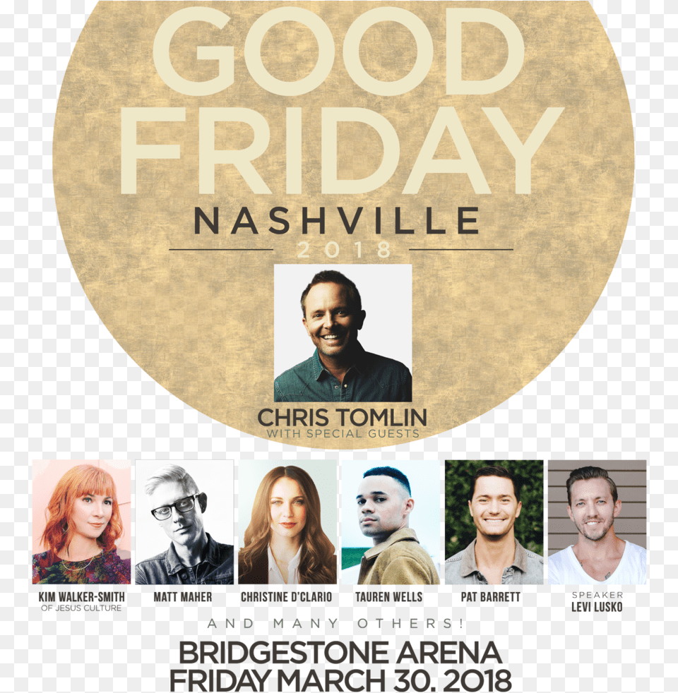 Good Friday Nashville 2018 Chris Tomlin Family 2018, Woman, Male, Female, Man Free Transparent Png