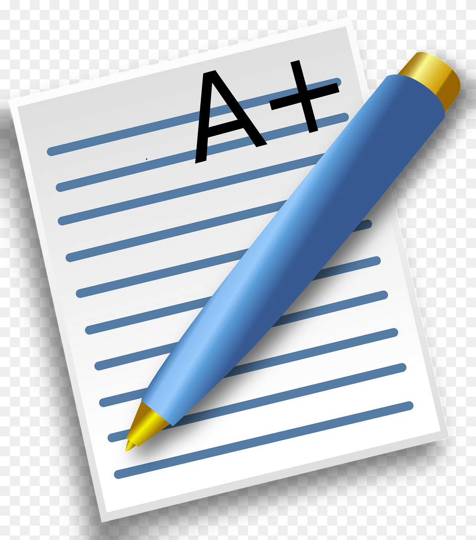 Good Grade On School Assignment Clipart, Page, Text Png Image