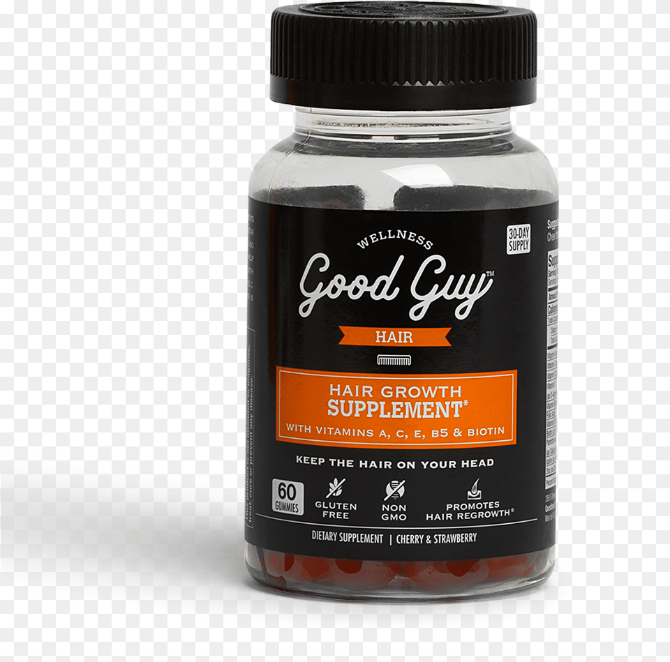 Good Guy Hair Growth Supplements, Bottle, Can, Tin Free Transparent Png