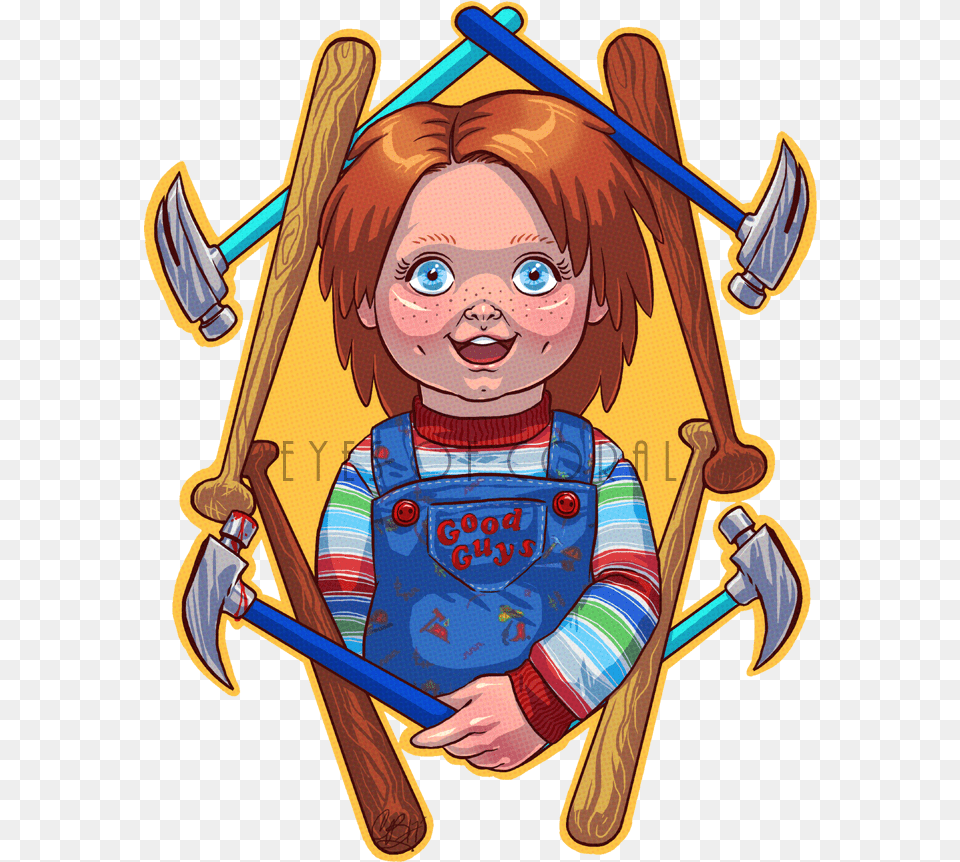 Good Guy Hammeravailable In My Store Eyesofcoral Chucky, Baby, Person, Face, Head Png