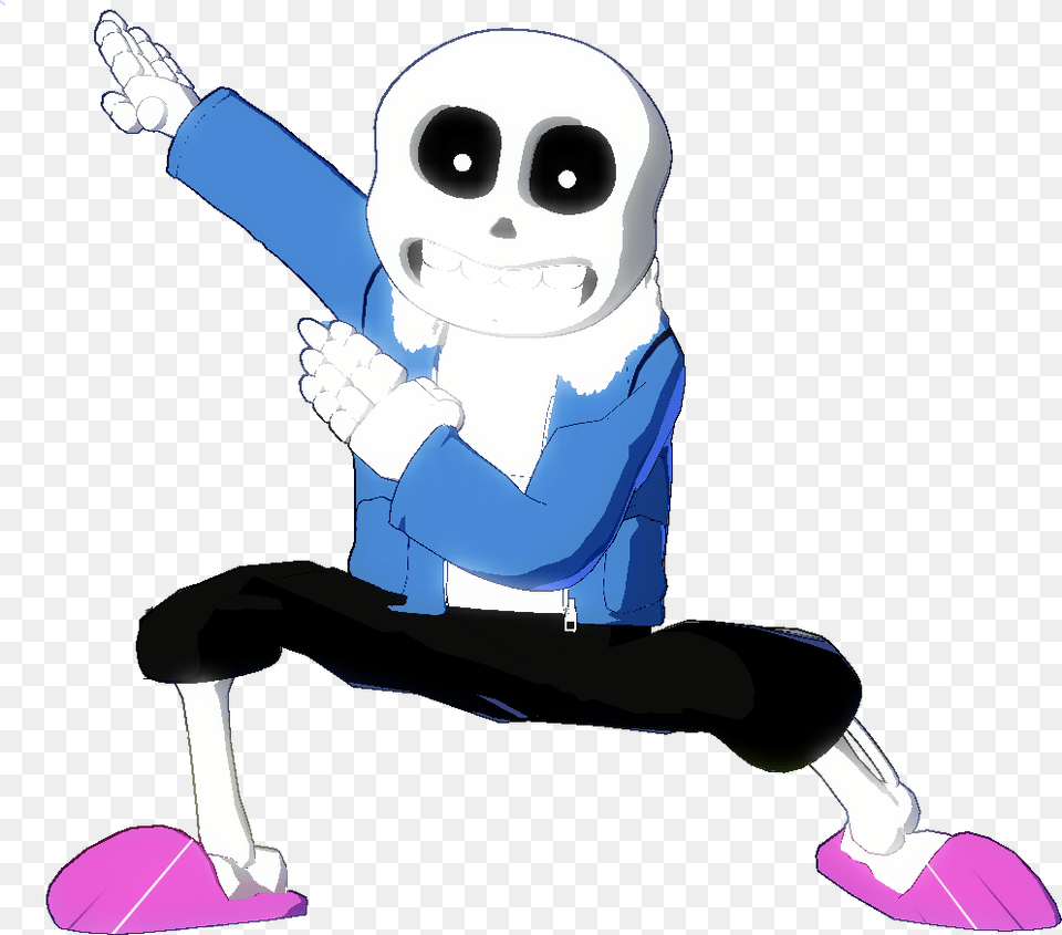 Good Hat Sir Dabbing Sans For All Your Dragon Ball Fighterz, Bench, Furniture, Cartoon, Person Free Png