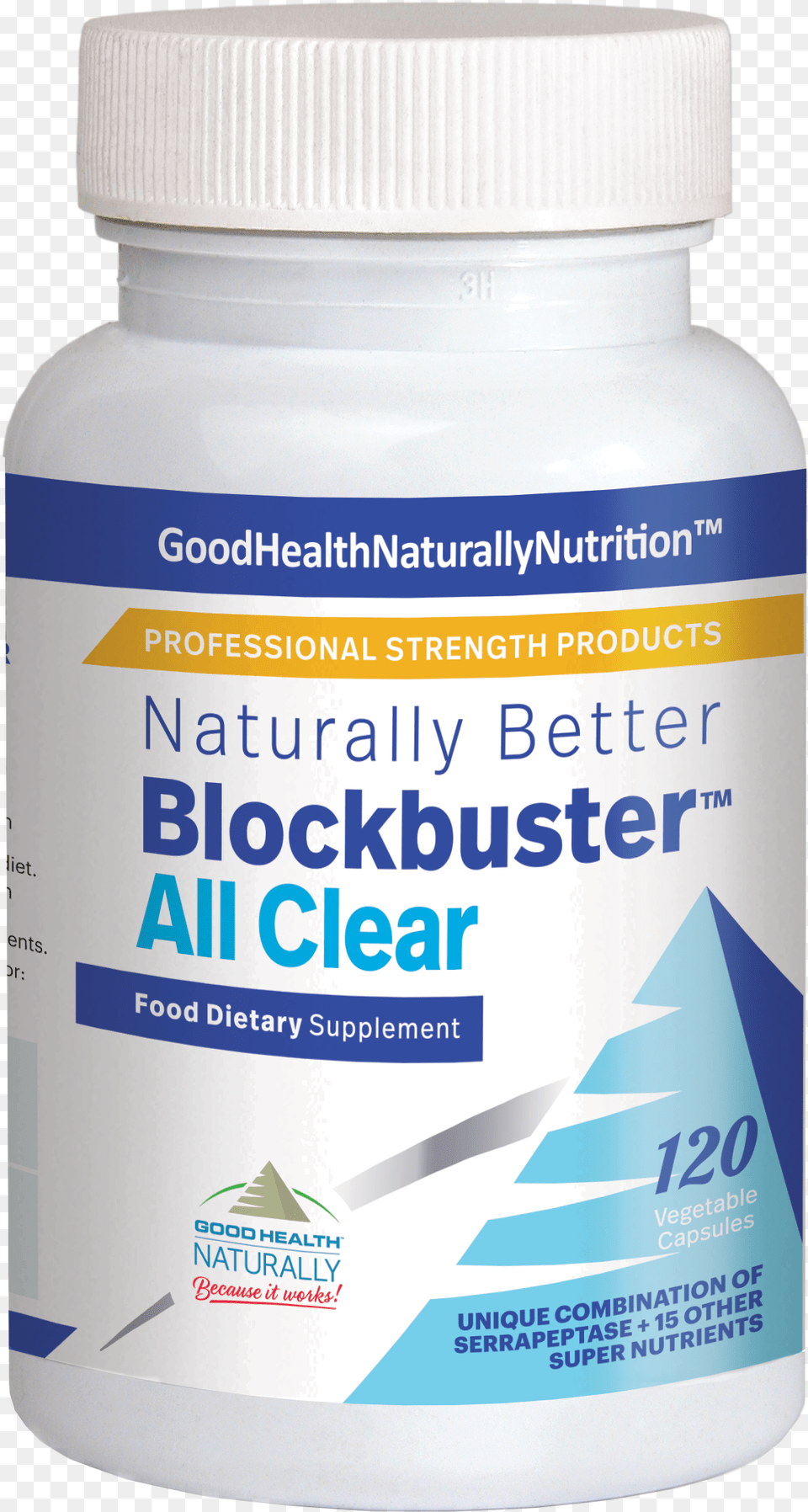 Good Health Naturally Blockbuster All Clear, Bottle, Shaker, Herbal, Herbs Free Transparent Png