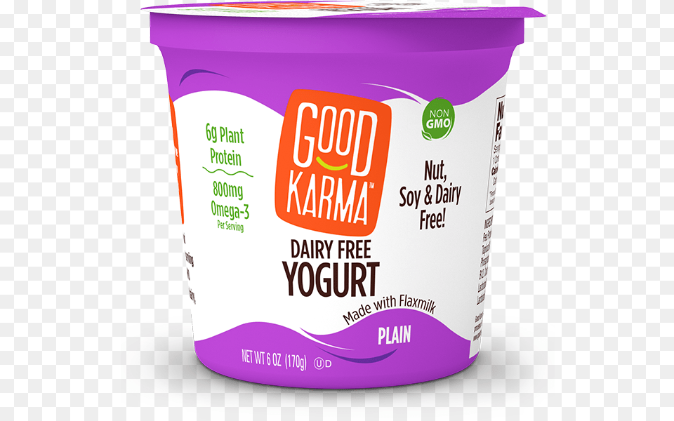 Good Karma Yogurt Plain, Dessert, Food, Can, Tin Png