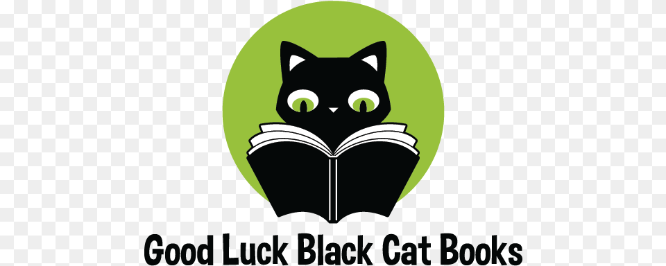 Good Luck Black Cat Black Cat, Green, Logo, Animal, Mammal Png Image