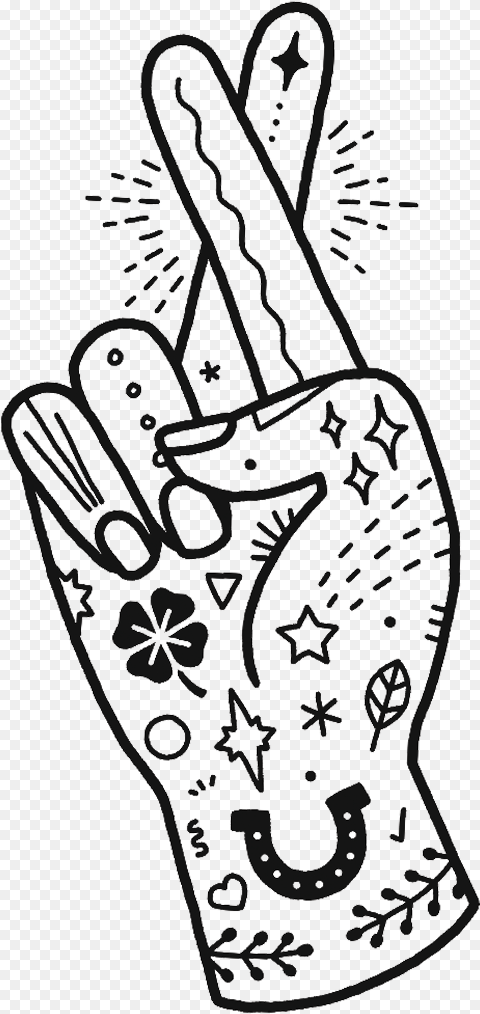 Good Luck Charm Tattoo, Clothing, Glove, Bag, Art Free Png