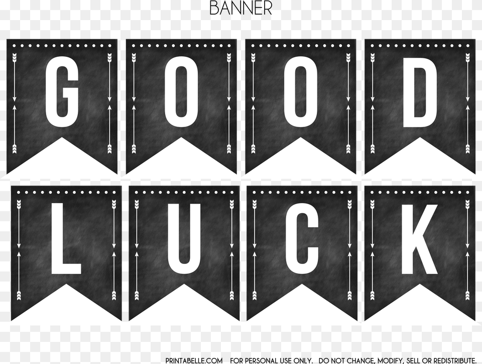 Good Luck Printable Sign, Number, Symbol, Text Free Png Download
