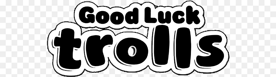 Good Luck Trolls Good Luck Trolls Logo, Sticker, Stencil, Text Png