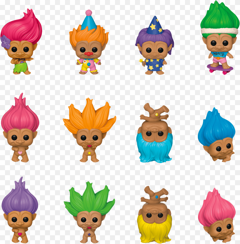 Good Luck Trolls Trolls Mystery Minis, Baby, Person, Doll, Toy Png