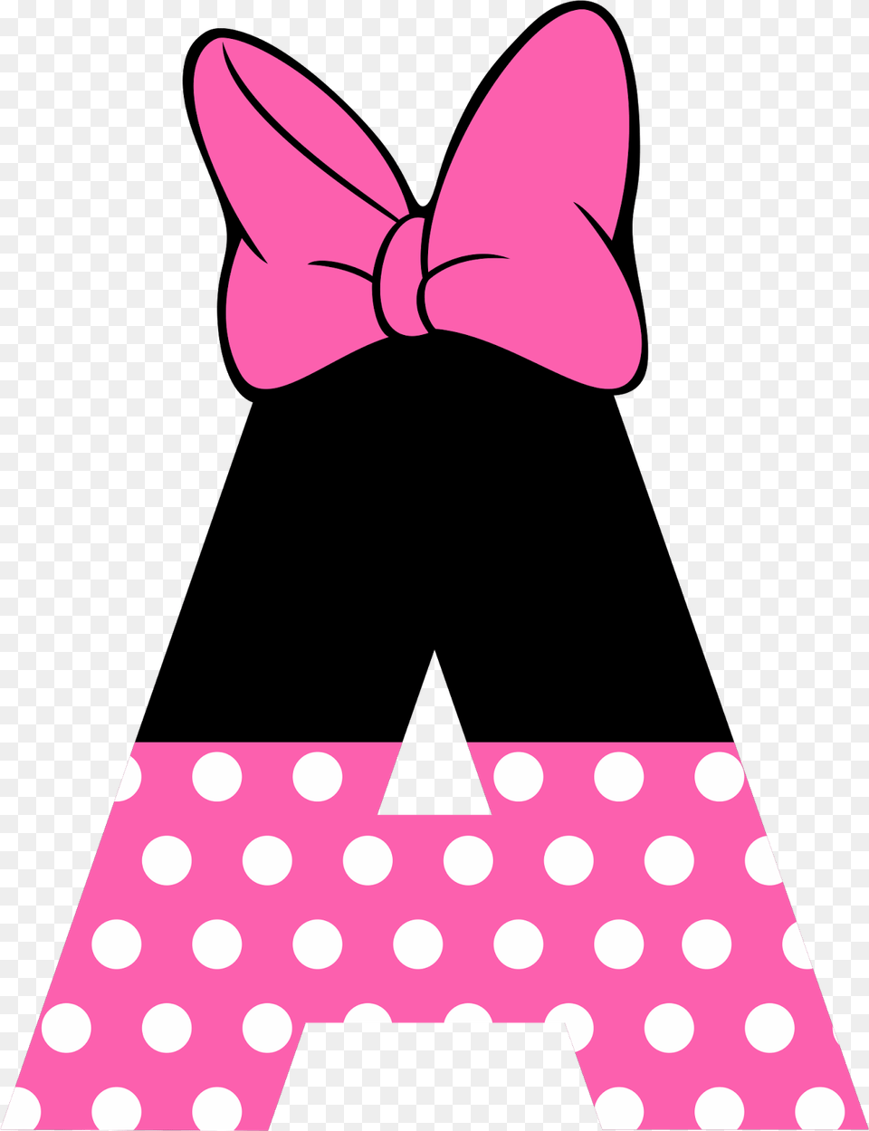 Good Minnie Mouse Clipart Lipstick Clipart On Minnie Mouse Letter, Accessories, Formal Wear, Tie, Clothing Free Transparent Png