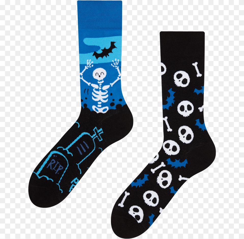 Good Mood Socks Skeletons Sock, Clothing, Hosiery, Animal, Bear Png Image