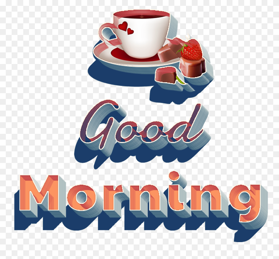 Good Morning, Cup, Berry, Food, Fruit Free Transparent Png
