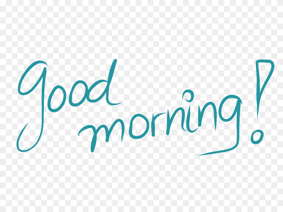 Good Morning, Text, Handwriting Png Image