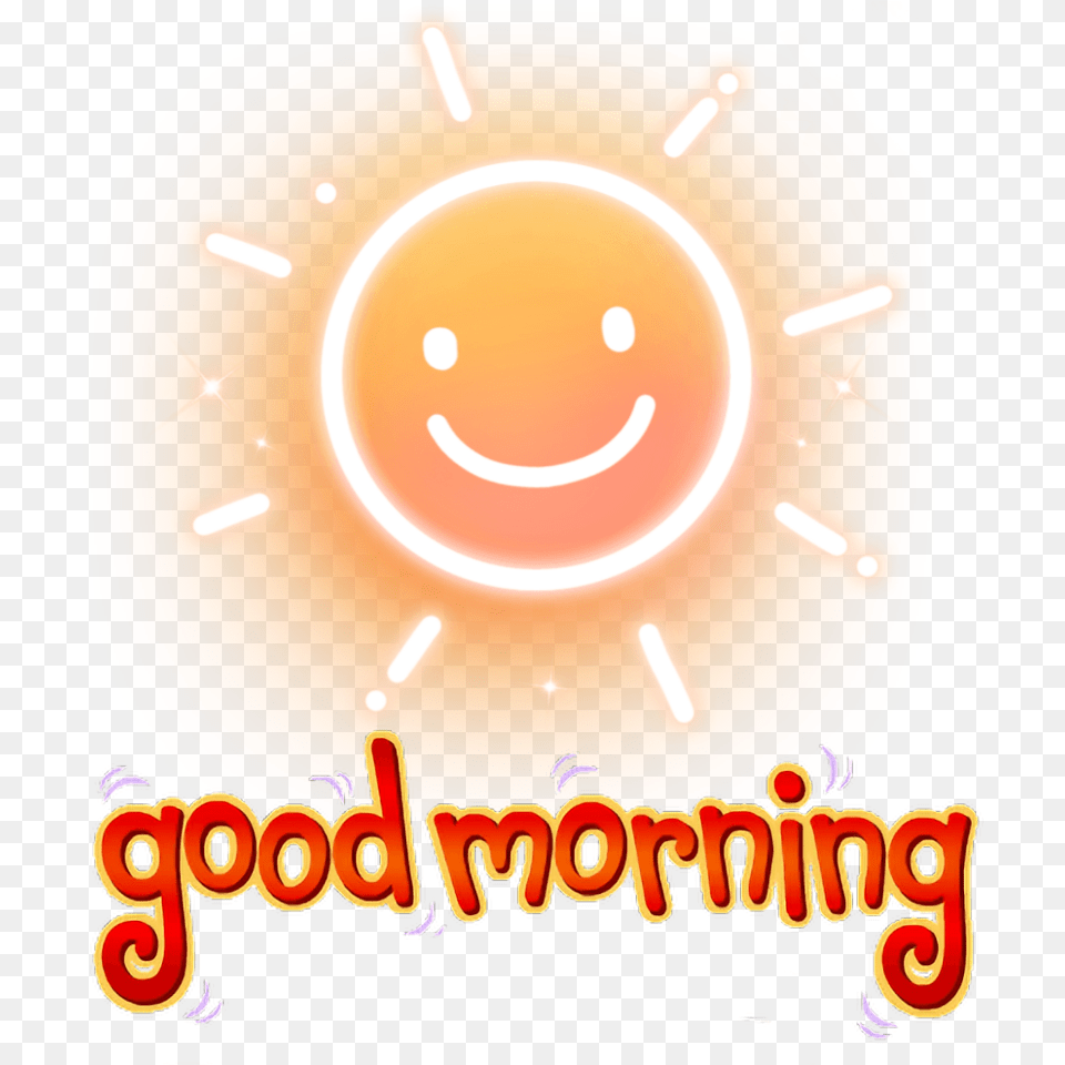 Good Morning Sticker, Lighting, Light Png Image