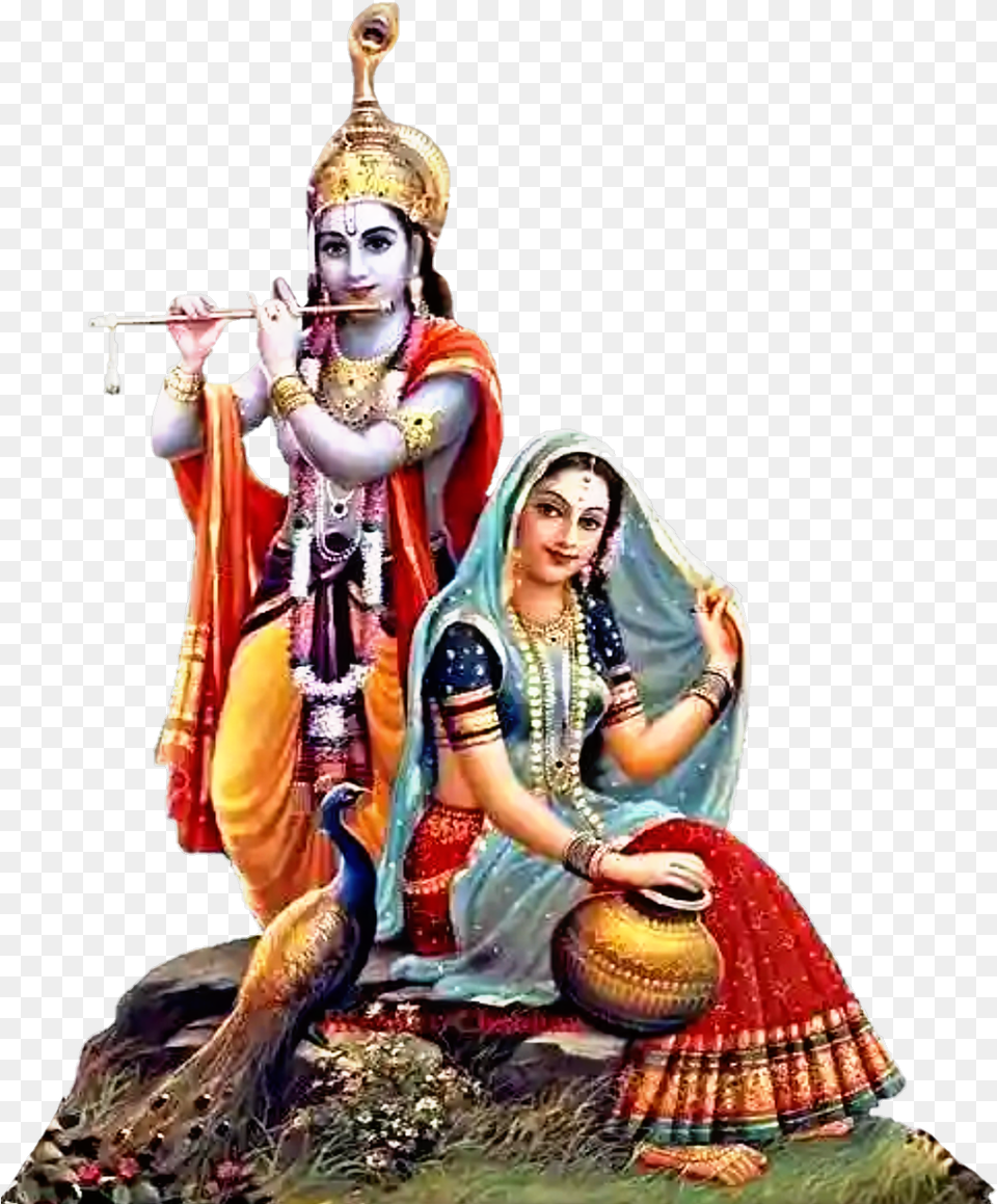 Good Morning Radha Krishna, Adult, Bride, Female, Person Png Image